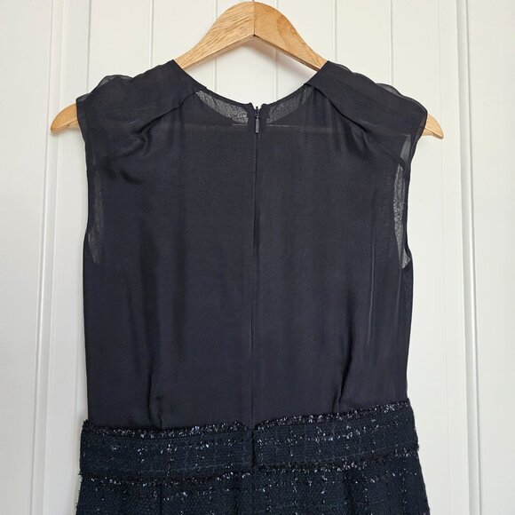 CH by Carolina Herrera Black and Silver Tweed Dres - Picture 3 of 12